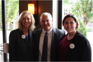 Gerri Plain, Judge Alan Mann, and Shelley Lewis